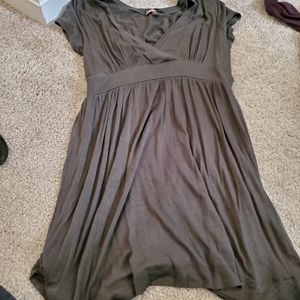 Olive low cut dress